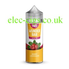 white background with just the bottle of Wunder Bar 100ML 50-50 E-Liquid Berry Lemonade