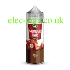 white background with just the bottle of Wunder Bar 100ML 50-50 E-Liquid Cola Ice