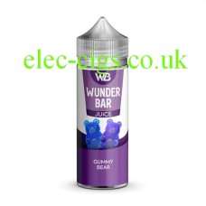 white background with just the bottle of Wunder Bar 100ML 50-50 Eliquid Gummy Bear