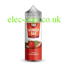 white background with just the bottle of Wunder Bar 100ML 50-50 Eliquid Juicy Strawberry