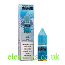 Image show the Blue Crush 10ML Nic-Salt E-liquid by FireRose 5000, including its box on a white background