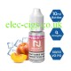 Nicohit Peach Ice  E-Liquid with some of the ingredients around it