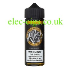 Image shows a bottle of Ruthless E-Liquid 100 ML Brazilian Tobacco