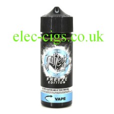 Image shows a bottle of Ruthless E-Liquid 100 ML Freeze Edition Iced Out