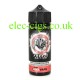 Image shows a bottle of Ruthless E-Liquid 100 ML Freeze Edition Strawberry