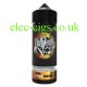 Image shows a bottle of Ruthless E-Liquid 100 ML Mango