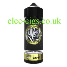 Image shows a bottle of Ruthless E-Liquid 100 ML Pineapple Lmnade