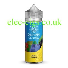 Simply a bottle, on a white background of Darwin 100 ML E-liquid Blue Fusion