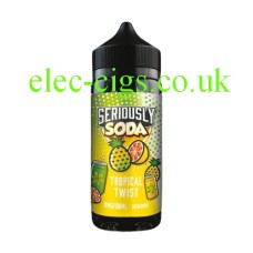 Single bottle on white background this is your Doozy Seriously Soda E-Liquid 100ML Tropical Twist