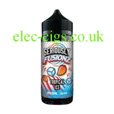 Image shows a single bottle of Doozy Seriously Fusionz E-Liquid 100ML Tropical Ice