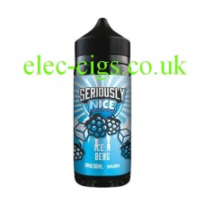 Image show a bottle of Doozy Seriously Nice E-Liquid 100ML Ice N Berg