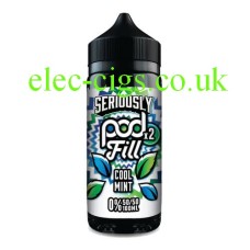 Image shows the bottle, on a white background, of Doozy Seriously Pod-Fill-2 E-Liquid 100ML Cool Mint