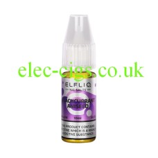 The image simply shows a bottle of Elfliq Blackcurrant Aniseed 10ml Nic-Salt on a white background