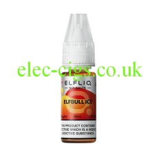 The image simply shows a bottle of Elfliq Elfbull Ice 10ml Nic-Salt on a white background