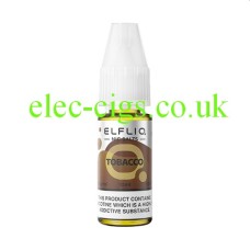 The image simply shows a bottle of Elfliq Tobacco 10ml Nic-Salt on a white background