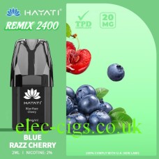 Hayati Remix 4-Pod Pack Blue Razz Cherry