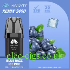 Hayati Remix 4-Pod Pack Blue Razz Ice Pop