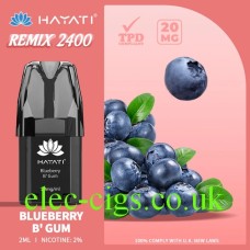 Hayati Remix 4-Pod Pack Blueberry Bubblegum