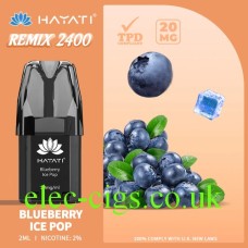 Hayati Remix 4-Pod Pack Blueberry Ice Pop