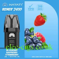 Hayati Remix 4-Pod Pack Blueberry Raspberry Strawberry