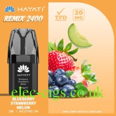 Hayati Remix 4-Pod Pack Blueberry Strawberry Melon