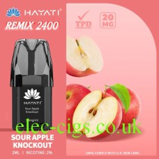 Hayati Remix 4-Pod Pack Sour Apple Knockout