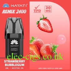 Hayati Remix 4-Pod Pack Strawberry Bubblegum