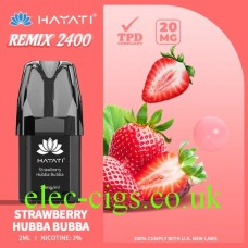 Hayati Remix 4-Pod Pack Strawberry Hubba Bubba