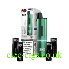 4 pods which are included in the IVG Air 4 In 1 Starter Kit Green