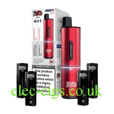 4 pods which are included in the IVG Air 4 In 1 Starter Kit Red