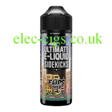 image shows a a bottle of Flips Over by Ultimate e-liquids