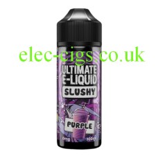 Image shows bottle of Purple 100 ML Slushy Range by Ultimate E-Liquid  on white surround