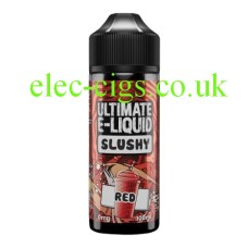 Image of a bottle of Red 100 ML Slushy Range by Ultimate E-Liquid on white background