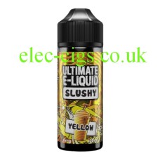 Image of Yellow 100 ML Slushy Range by Ultimate E-Liquid in a bottle on a white background