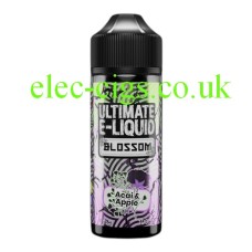 a bottle of Acai and Apple 100 ML Blossom Range by Ultimate E-Liquid