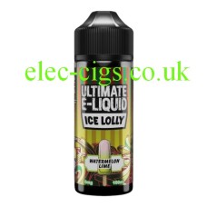 an image of a bottle of Watermelon Lime 100 ML Ice Lolly Range by Ultimate E-Liquid