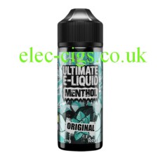 image shows a bottle containing the Original 100 ML E-Liquid from the 'Menthol' Range by Ultimate Puff