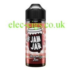 Image shows Strawberry Jam 100 ML E-Liquid from the Jam Jar Range by Ultimate Puff