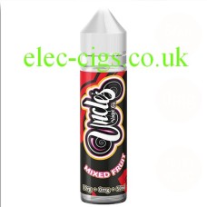 Image shows the bottle containing the Mixed Fruit 50 ML E-Liquid from Uncles Vapes