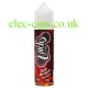 Image shows the bottle containing the Red Hi-Zen 50 ML E-Liquid from Uncles Vapes