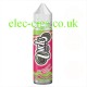 Image shows the bottle containing the Strawberry Kiwi Bubblegum 50 ML E-Liquid from Uncles Vapes