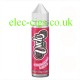 Image shows the bottle containing the Strawberry Laces 50 ML E-Liquid from Uncles Vapes