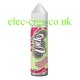 Image shows the bottle containing the Strawberry Watermelon Menthol 50 ML E-Liquid from Uncles Vapes