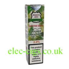 Double Menthol Nicotine Salt E-Liquid from Amazonia