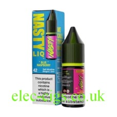 Blue Raspberry 10ml Nicotine Salt E-Liquid from the Nasty LIQ Range