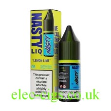 Lemon and Lime 10ml Nicotine Salt E-Liquid from the Nasty LIQ Range