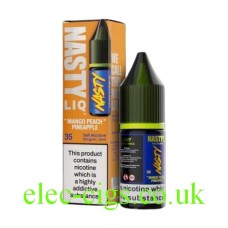 Mango Peach Pineapple 10ml Nicotine Salt E-Liquid from the Nasty LIQ Range