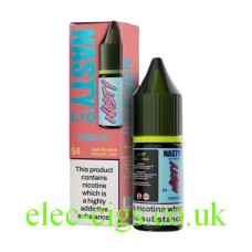 Peach Ice 10ml Nicotine Salt E-Liquid from the Nasty LIQ Range