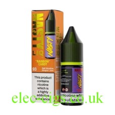 Rainbow Candy 10ml Nicotine Salt E-Liquid from the Nasty LIQ Range