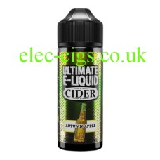 Image of a bottle containing Autumn Apple 100 ML Cider Range by Ultimate E-Liquid